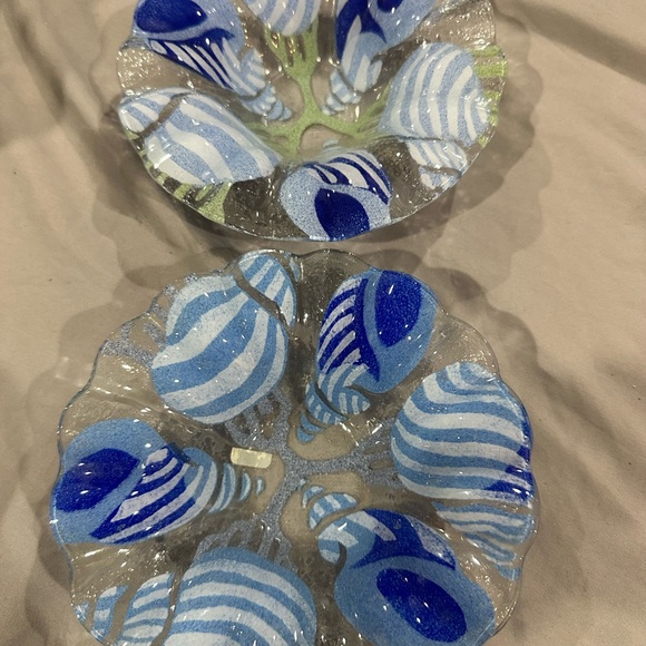 Sydenstricker Other - Sydenstricker Blue Artistic Glass Bowls